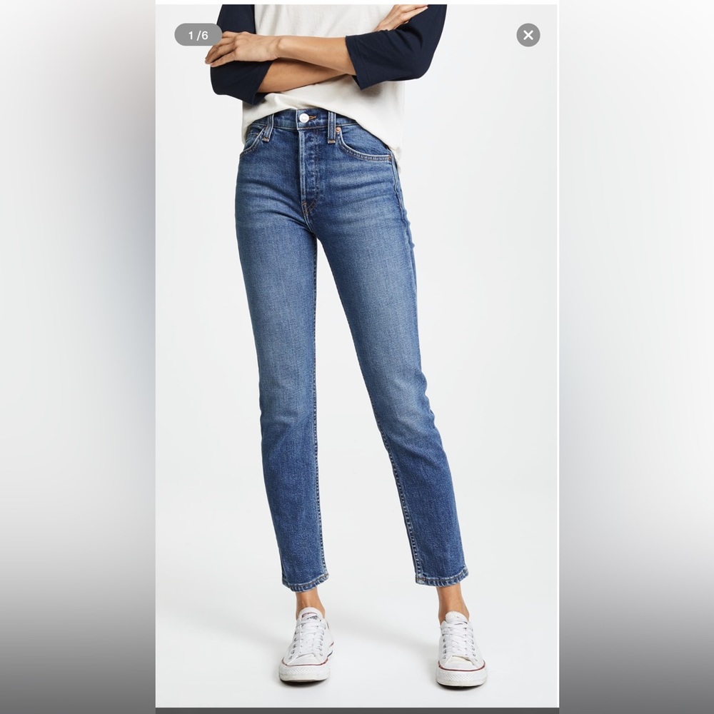 RE/DONE Original | 24 | blue | high rise ankle
